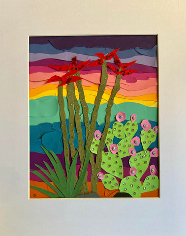 Ocotillo Sunset by Kerry Clark